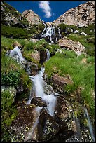 Alpine cascades. Rocky Mountain National Park, Colorado, USA.