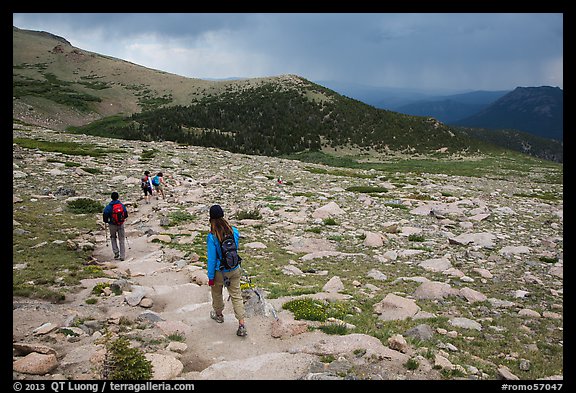 Longs Peak trail. Rocky Mountain National Park, Colorado, USA.