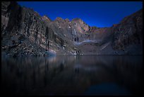 Chasm Lake at night. Rocky Mountain National Park ( color)
