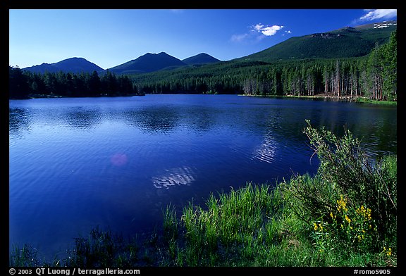 Sprague Lake, morning. Rocky Mountain National Park, Colorado, USA.