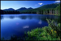 Sprague Lake, morning. Rocky Mountain National Park, Colorado, USA.