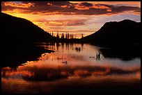 Sunrise on a pond in Horseshoe Park. Rocky Mountain National Park ( color)