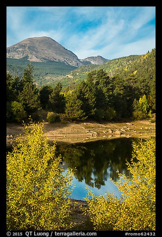 Copeland Lake in autumn. Rocky Mountain National Park (color)