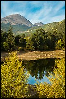 Copeland Lake in autumn. Rocky Mountain National Park ( color)