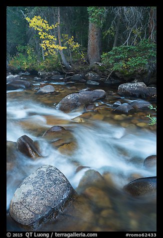 North St Vrain Creek in autumn. Rocky Mountain National Park (color)