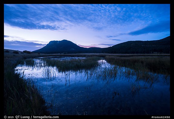 Sheep Lakes at dawn. Rocky Mountain National Park (color)