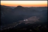 Horseshoe Park from above at sunrise. Rocky Mountain National Park ( color)