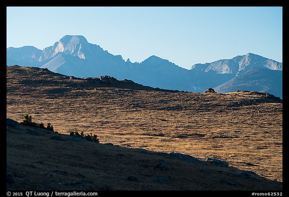 Continental Divide and alpine tundra. Rocky Mountain National Park (color)