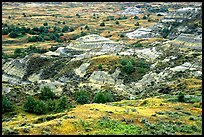 Badlands from Boicourt overlook. Theodore Roosevelt National Park ( color)