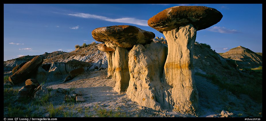 Caprock formations. Theodore Roosevelt  National Park (color)