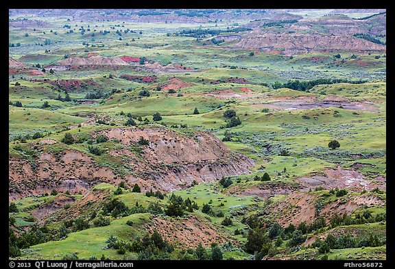 Painted Canyon. Theodore Roosevelt National Park (color)