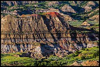 Badlands, Painted Canyon. Theodore Roosevelt National Park, North Dakota, USA. (color)