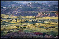 Late afternoon light, Painted Canyon. Theodore Roosevelt National Park ( color)