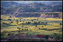 Late afternoon light, Painted Canyon. Theodore Roosevelt National Park ( color)