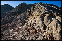 Butte with scoria. Theodore Roosevelt National Park ( color)