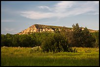 Badlands in late afternoon, Elkhorn Ranch Unit. Theodore Roosevelt National Park ( color)