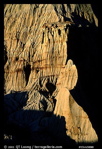 Clay erosion formations. Theodore Roosevelt National Park (color)