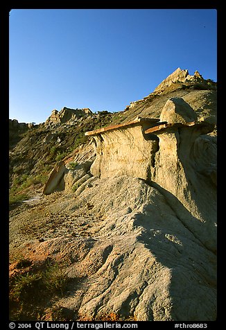 Caprock formations, South Unit. Theodore Roosevelt National Park (color)