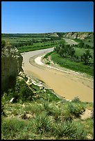 Little Missouri River. Theodore Roosevelt National Park, North Dakota, USA.