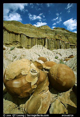 Cannon ball concretions and erosion formations. Theodore Roosevelt National Park (color)