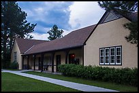 Visitor center at dusk. Wind Cave National Park, South Dakota, USA. (color)