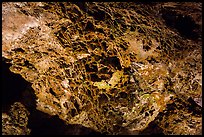 Boxwork in dolomite layers. Wind Cave National Park, South Dakota, USA. (color)