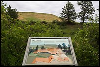 Interpretive sign, hills. Wind Cave National Park ( color)