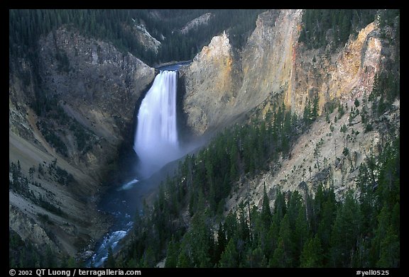 Lower Falls of the Yellowstone river. Yellowstone National Park, Wyoming, USA.