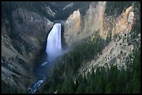 Lower Falls of the Yellowstone river. Yellowstone National Park, Wyoming, USA.