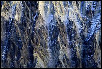 Buttresses and ridges, Grand Canyon of Yellowstone. Yellowstone National Park, Wyoming, USA. (color)