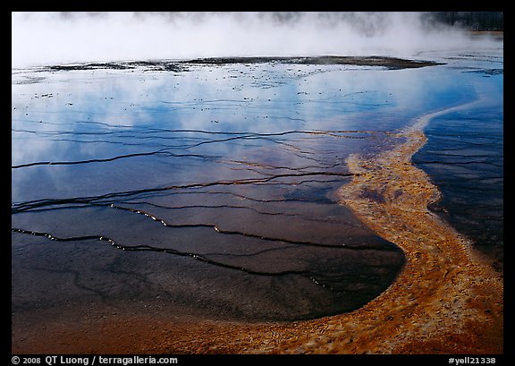 Great Prismatic Springs. Yellowstone National Park (color)