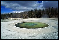 Chromatic Pool in Upper Geyser Basin. Yellowstone National Park ( color)