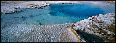 Turquoise thermal pool. Yellowstone National Park (Panoramic color)