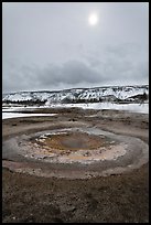 Mustard Spring. Yellowstone National Park, Wyoming, USA.