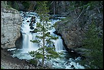 Firehole Falls in Firehole Canyon. Yellowstone National Park ( color)