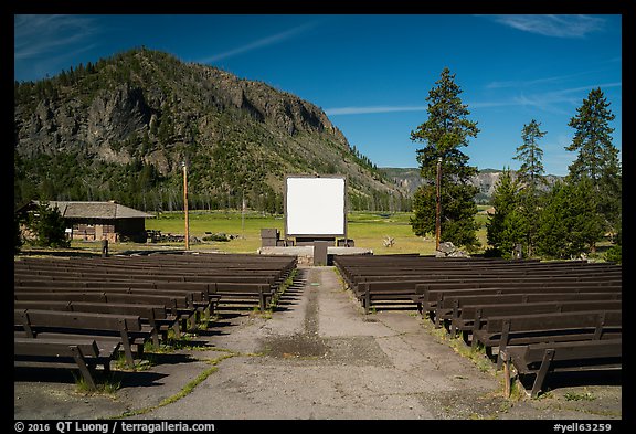 Amphitheater, Madison Campground. Yellowstone National Park (color)