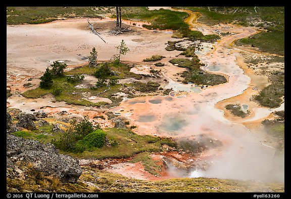 Artist Paint Pots thermal area. Yellowstone National Park (color)