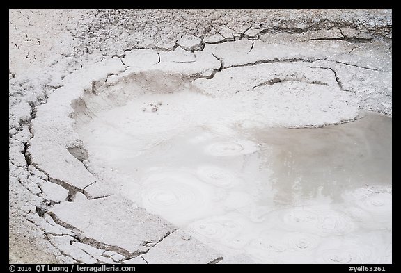 Boiling mudpot, Artist Paint Pots. Yellowstone National Park (color)