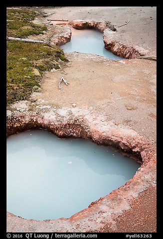 Mudpots, Artist Paint Pots thermal area. Yellowstone National Park (color)