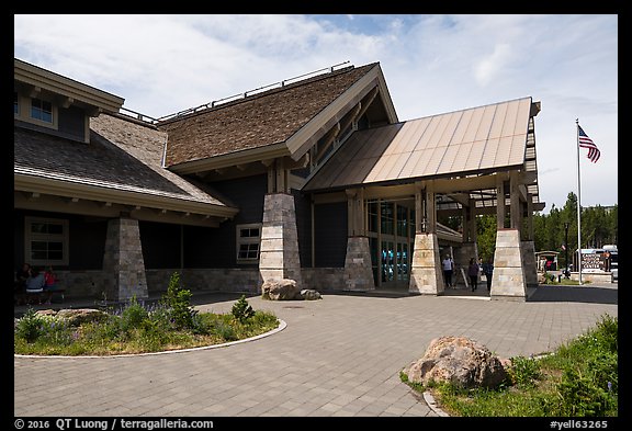 Canyon Village Visitor Education Center. Yellowstone National Park, Wyoming, USA.