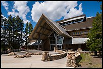 Old Faithful visitor education center. Yellowstone National Park ( color)