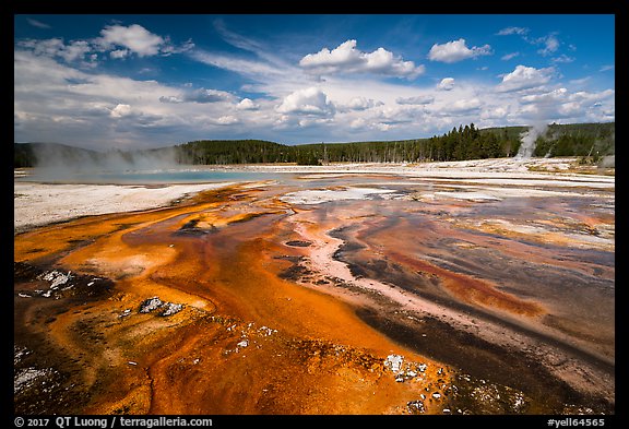 Rainbow Pool, Black Sand Basin. Yellowstone National Park (color)