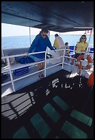 Glass bottom boat. Biscayne National Park, Florida, USA.