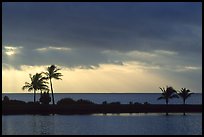 Stormy sunrise over Biscayne Bay from Bayfront Park. Biscayne National Park, Florida, USA. (color)