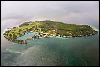 Aerial view of Boca Chita Key. Biscayne National Park ( color)