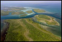 Aerial view of Ceasar Creek. Biscayne National Park ( color)