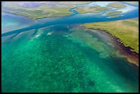 Aerial view of Ceasar Creek Bank. Biscayne National Park ( color)