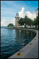 Harbor and lighthouse, Boca Chita Key. Biscayne National Park ( color)