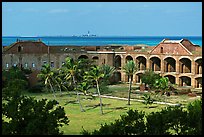 Inside Fort Jefferson. Dry Tortugas National Park, Florida, USA.