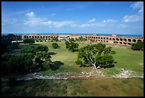 Parade grounds of Fort Jefferson. Dry Tortugas National Park ( color)